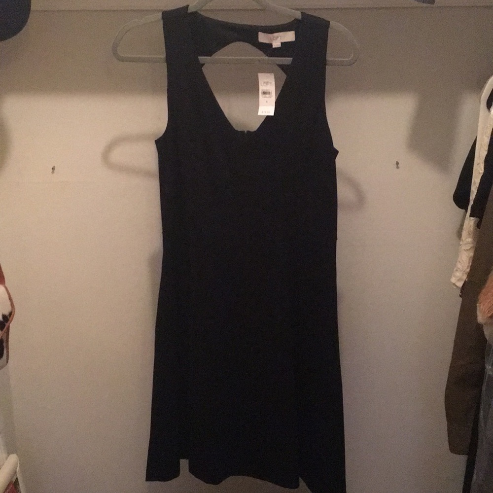 Loft new with tags black dress